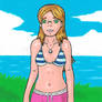 Anais walking - Painting