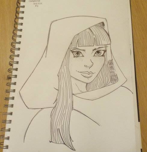 Hooded Girl: (Character Sketch #1)