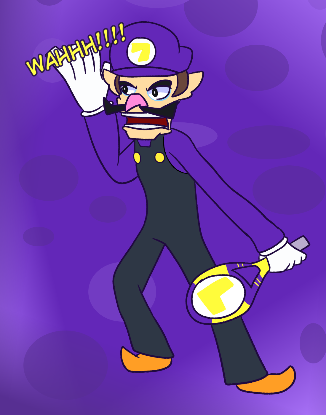 Waluigi Drawing by CharlieTheArtizt on DeviantArt