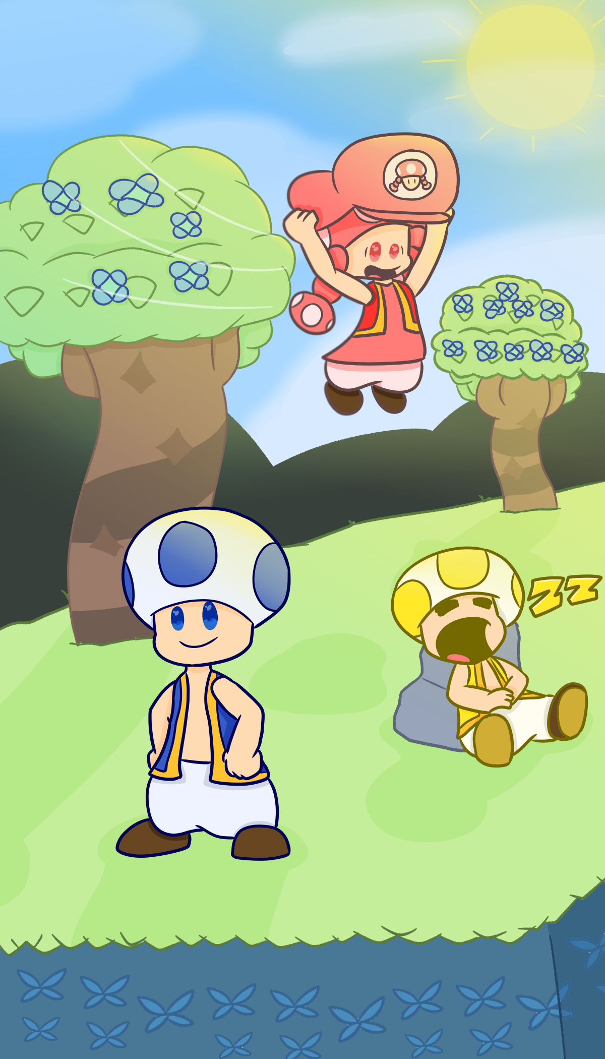 The Toads in Mario Wonder by CharlieTheArtizt on DeviantArt
