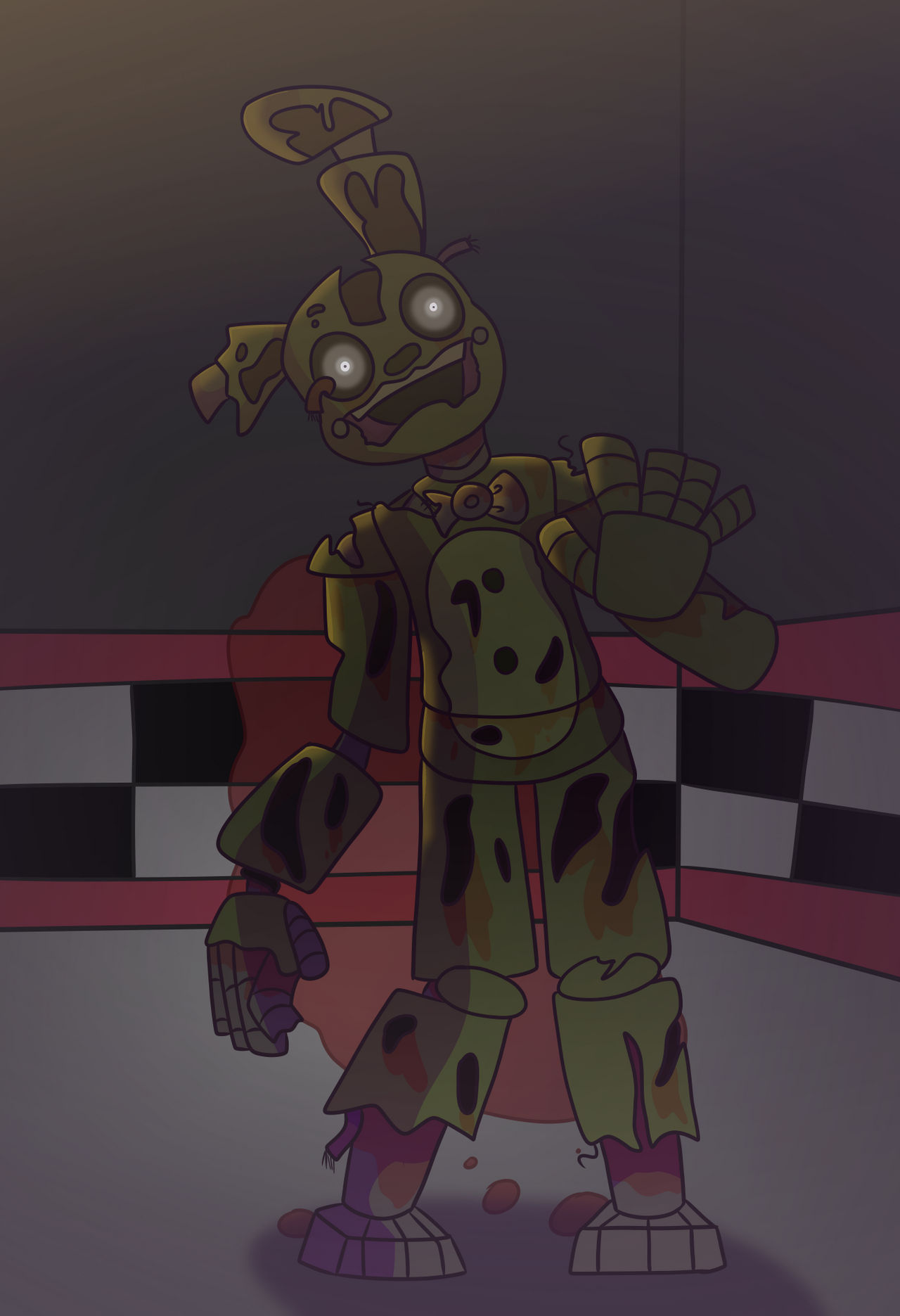 Springtrap drawing by CharlieTheArtizt on DeviantArt