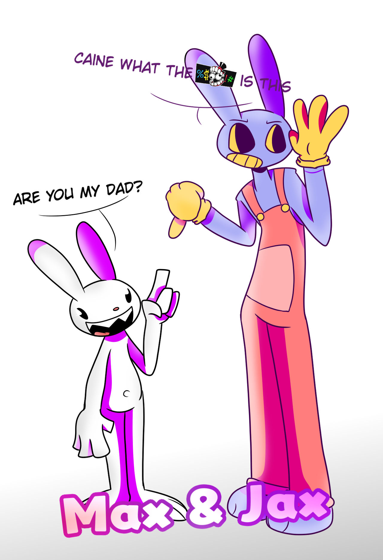 Cat Rabbit Maxjax Max and Jax by CharlieTheArtizt on DeviantArt