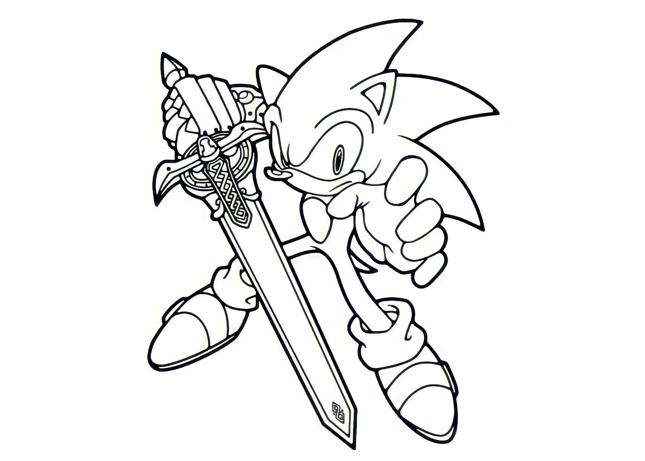 Speed Drawing: Excalibur Knight Sonic - Youtube