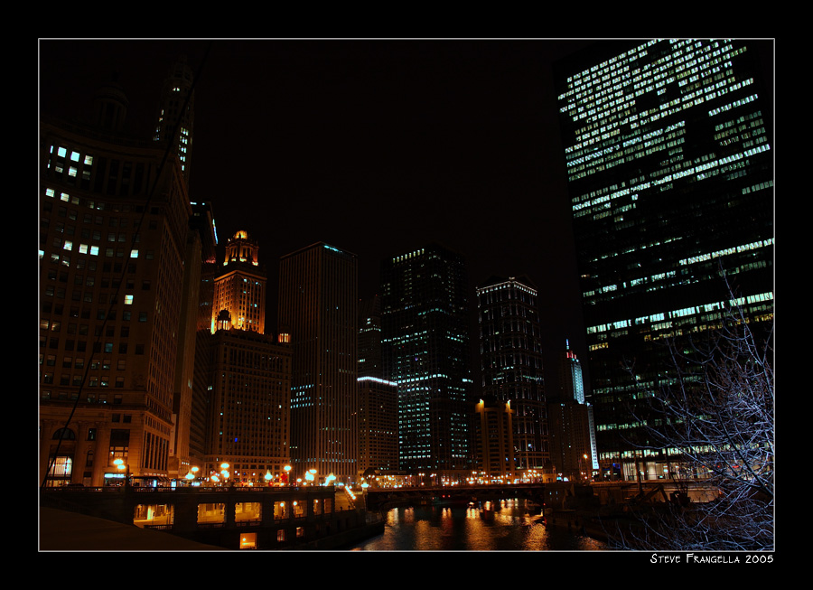 Chicago River by Night