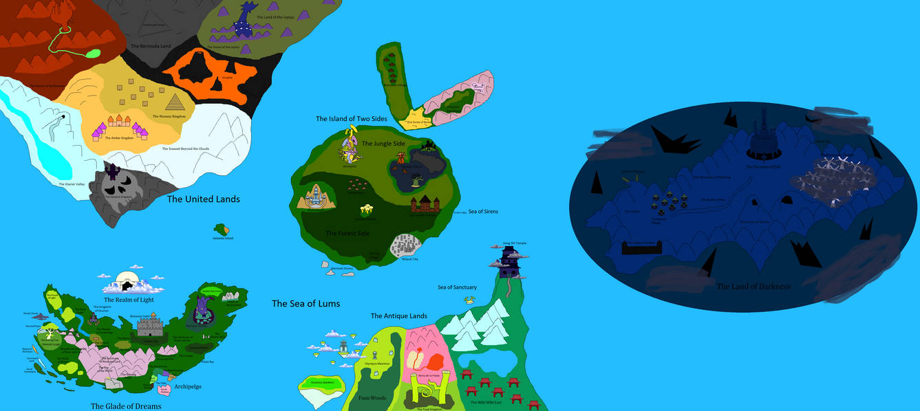 Ray Mod Map Rayman Chronicles World Map by Fanofmanymedia on DeviantArt