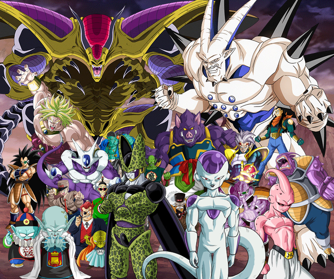 Dragon Ball-Z-GT Main villains by boogeyboy1 on DeviantArt
