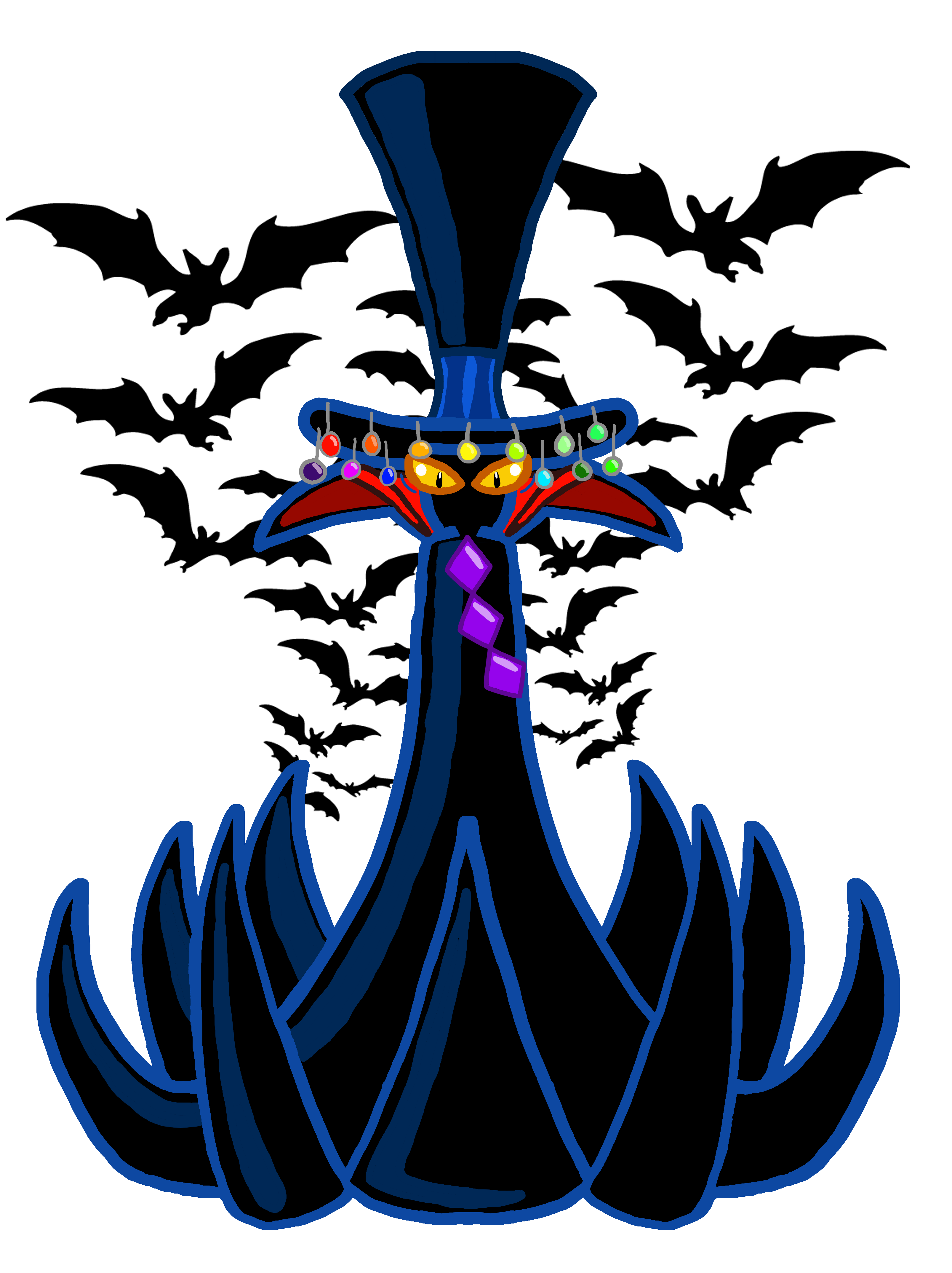 Mr. Dark Rayman Origins with Vampire Bats by Boogeyboy1 on DeviantArt