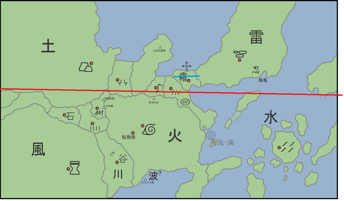 Forst country size compared to shinobi world by IreneBelserion69