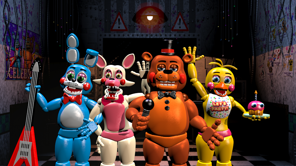 SFM) FNaF 2 Toy Animatronics poster : r/fivenightsatfreddys