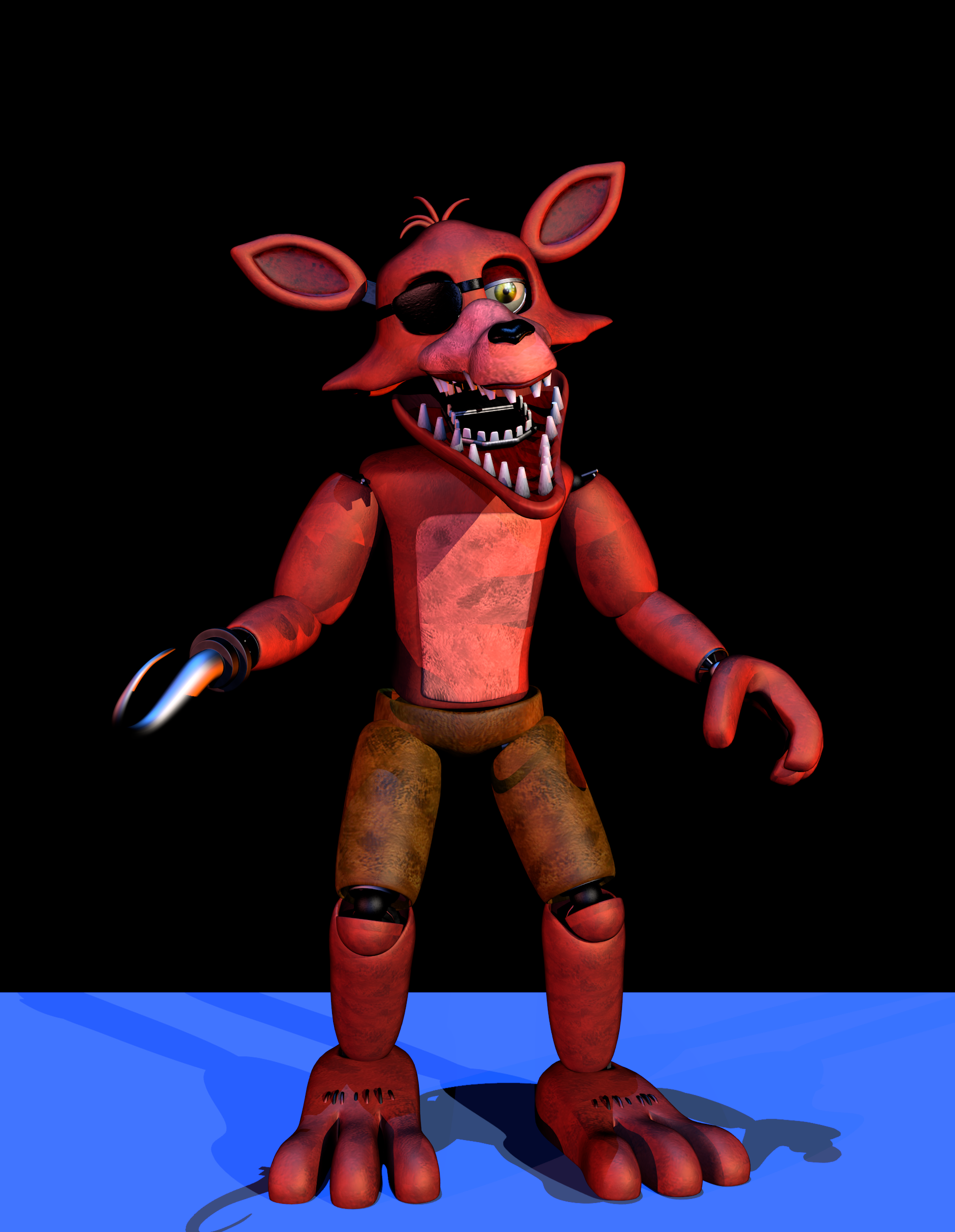 Withered Foxy Full Body by FnaFcontinued on DeviantArt