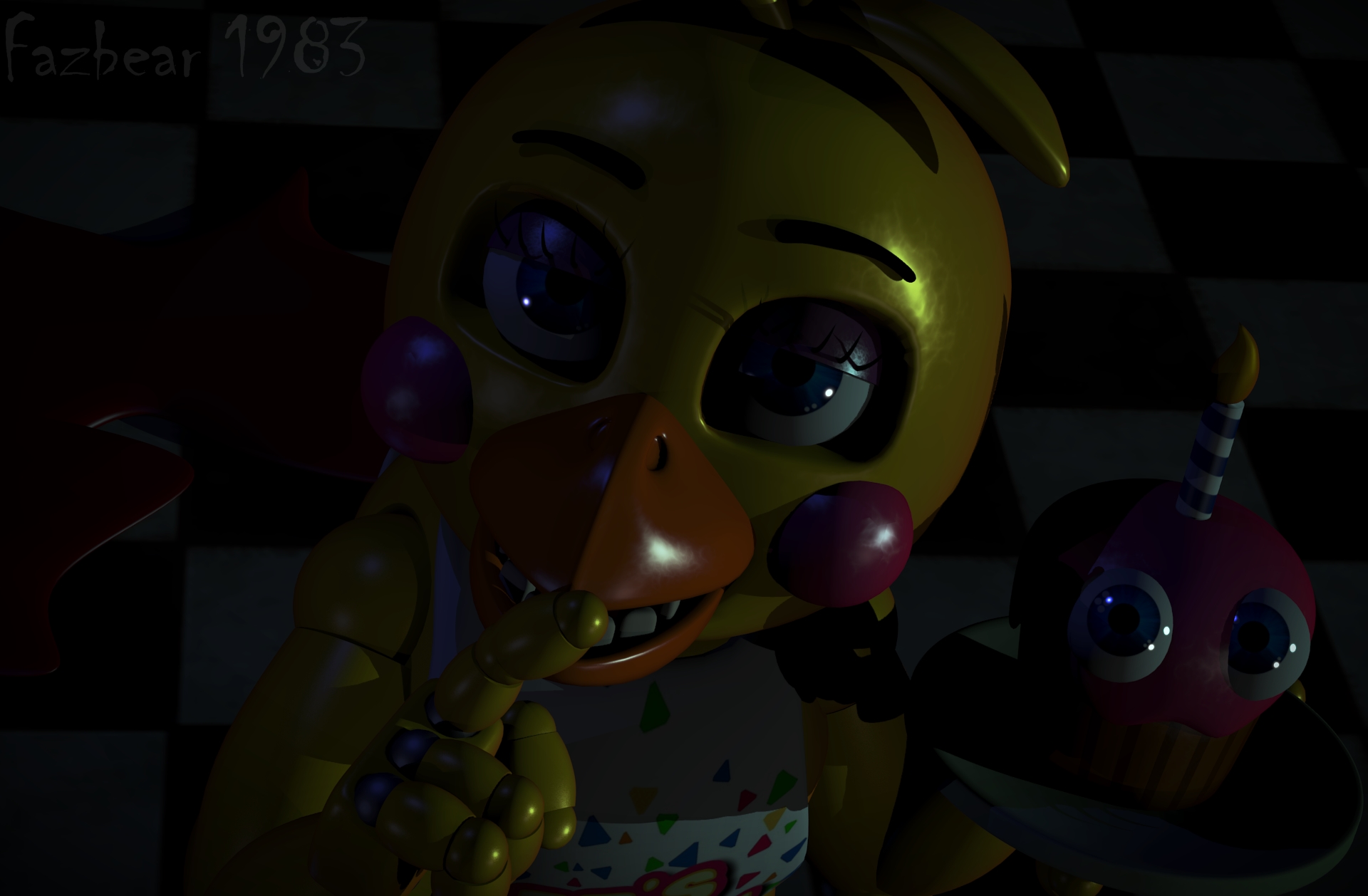 SHOCK! (FNaF World Blender) by FnaFcontinued on DeviantArt