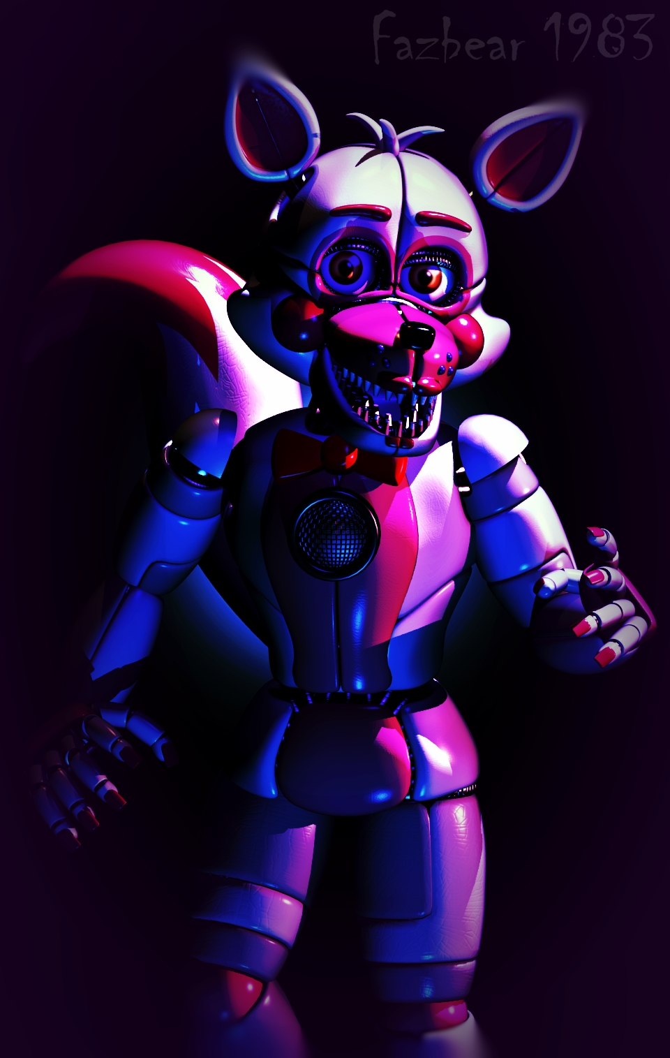 Withered Foxy (Blender) by FnaFcontinued on DeviantArt