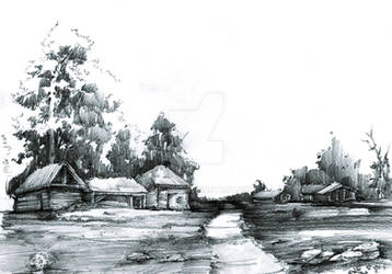 Landscape sketch by gaciu000