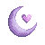 F2U icon: Moon and heart