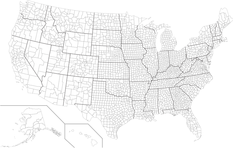 Blank American Counties by Spiritswriter123 on DeviantArt