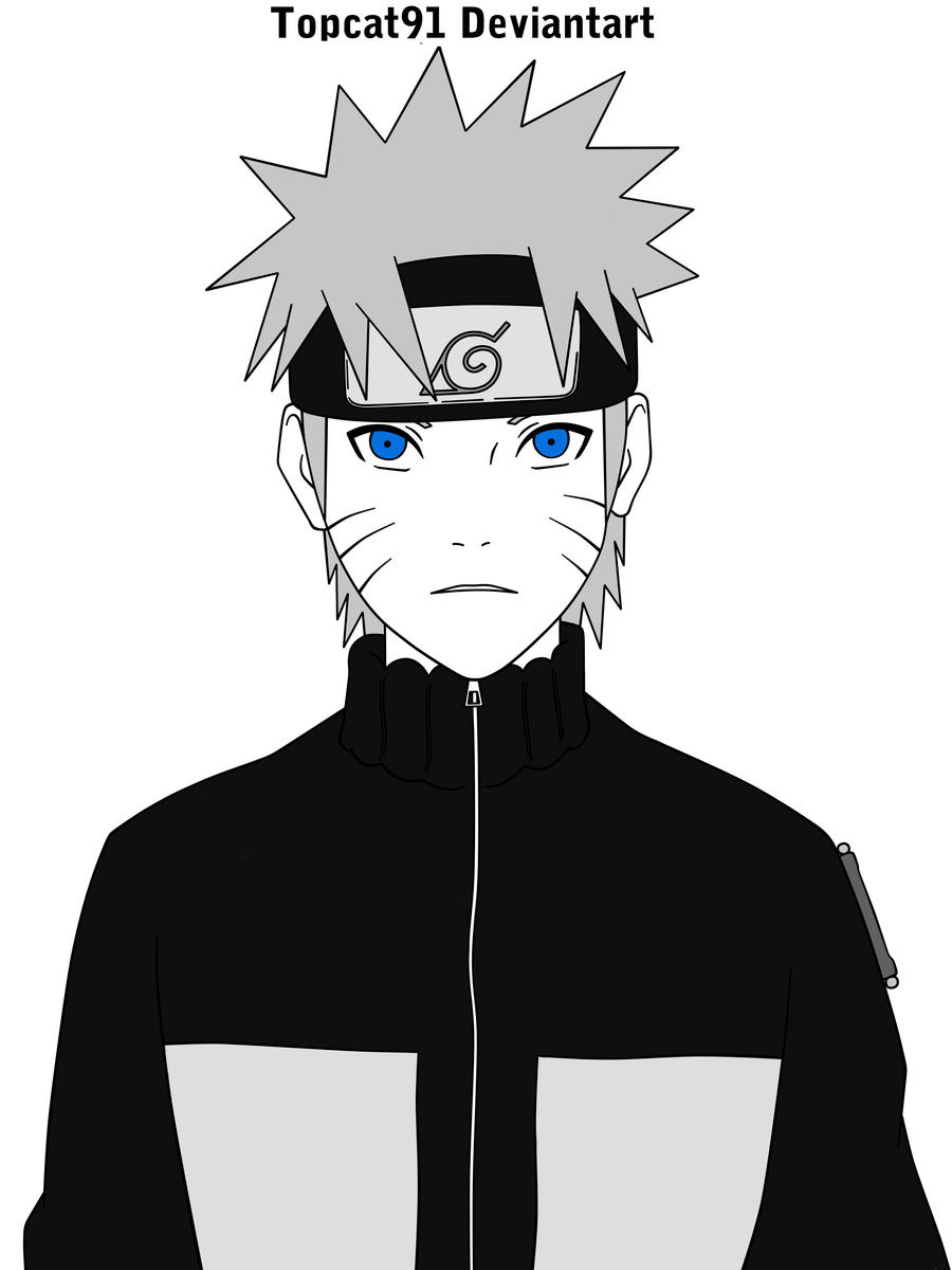 Naruto Preto E Branco by nathagb on DeviantArt