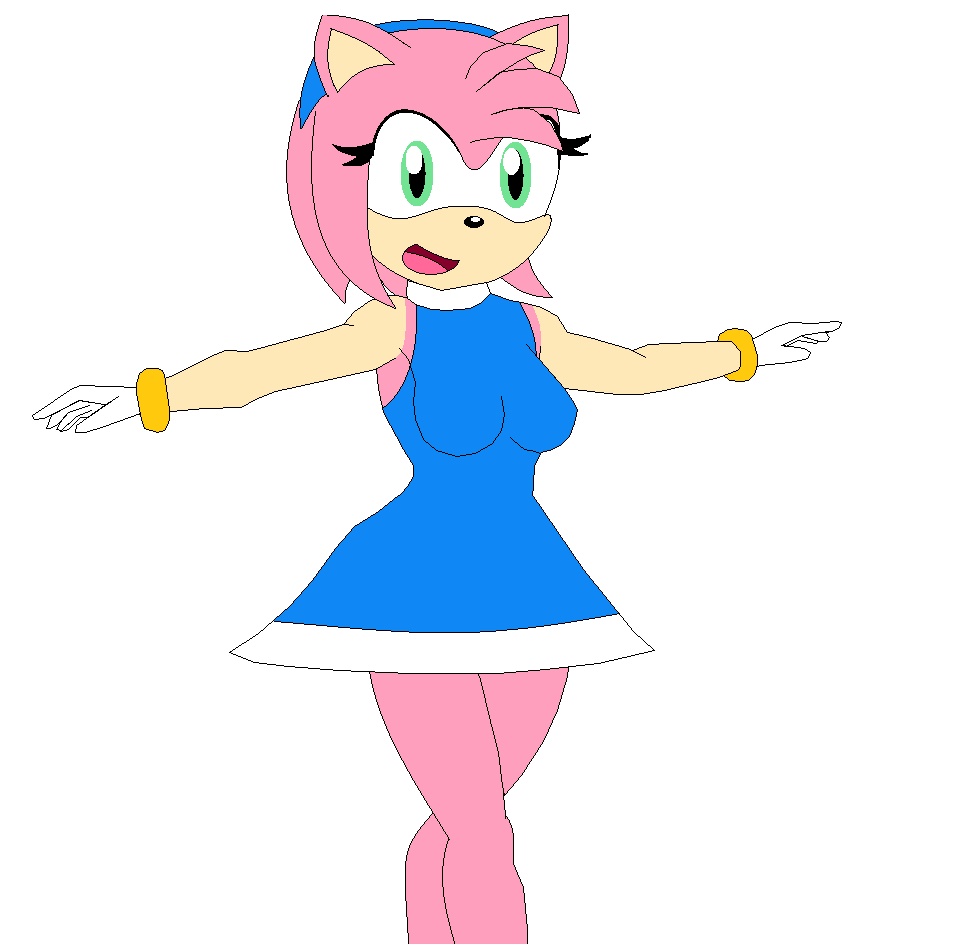 amy rose blue dress Nimue Fanart (Amy Rose) Sonic And The Black Knight