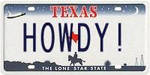 Howdy! License Plate Texas by Weapons-Expert-Cool
