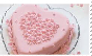 Heart Pink Cake Stamp