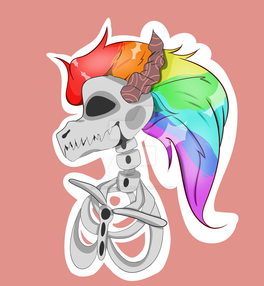 Rainbow skeleton by EveryoneIsRunning on DeviantArt