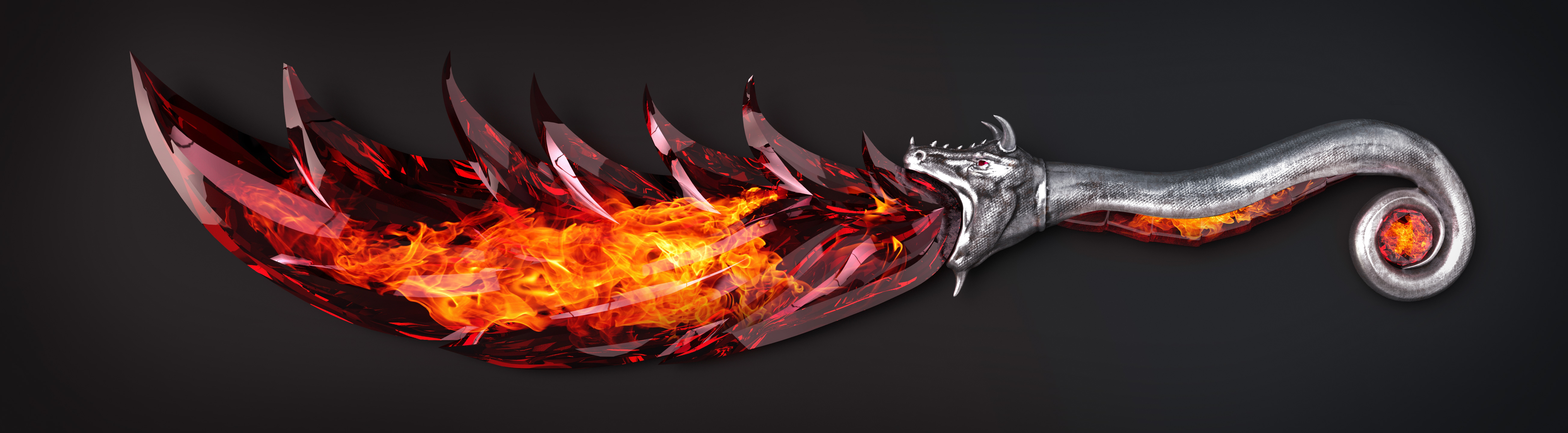 DragonFlame ceremonial knife