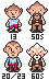 Wess and Duster younger sprites