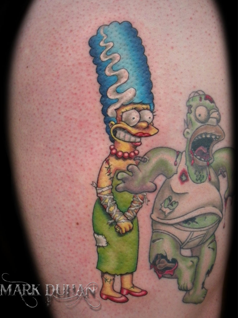 MARGE SIMPSON TATTOO