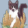 Cat with Wheat