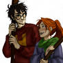 From Burdge's Tumblr: Harry and Ginny