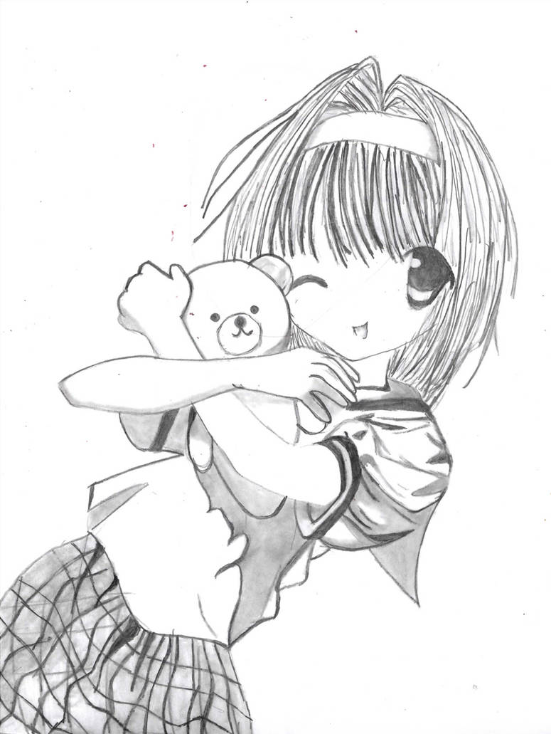 Anime with teddy bear ^___^ by lalaesha on DeviantArt