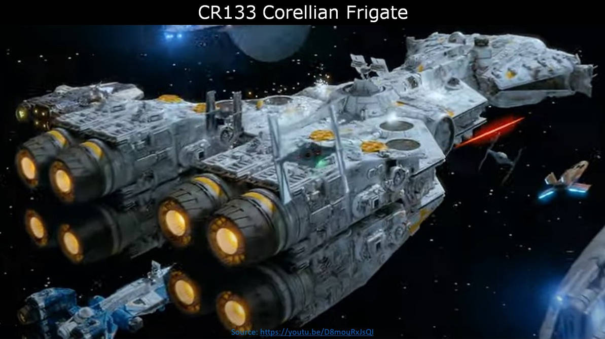 Cod13 Ship CR133 Corellian Frigate (SW Ships Howard Day p13) by BaronNeutron on ...