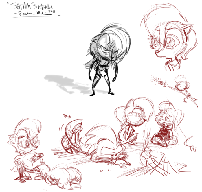 Sally the Badass - sketches