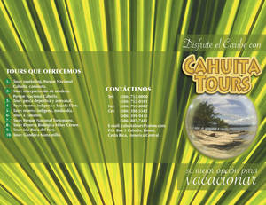 brochure cahuita tours tiro