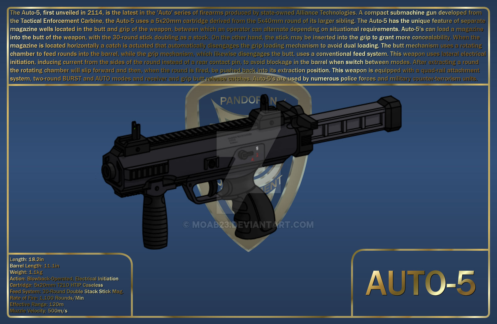 Auto Five Machine Auto-5 by MOAB23 on DeviantArt