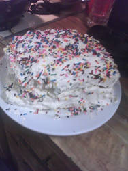 My first baked cake :D
