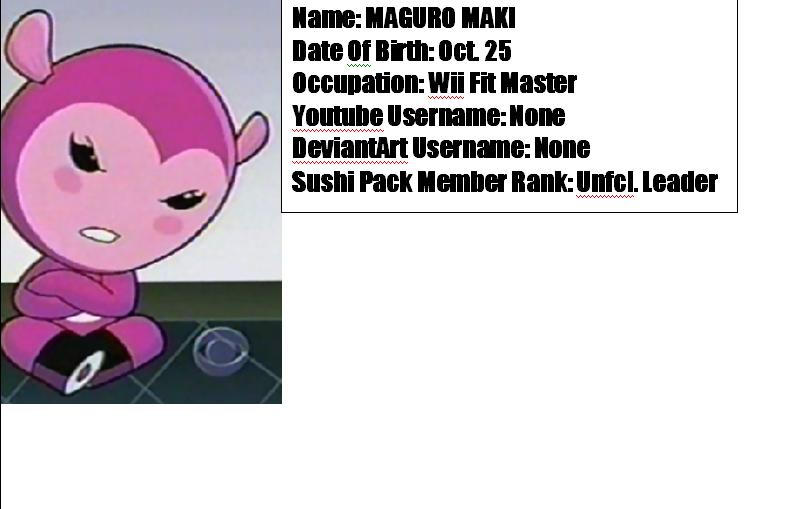 Sushi Pack Profiles: Maguro by NelvanaDzian on DeviantArt