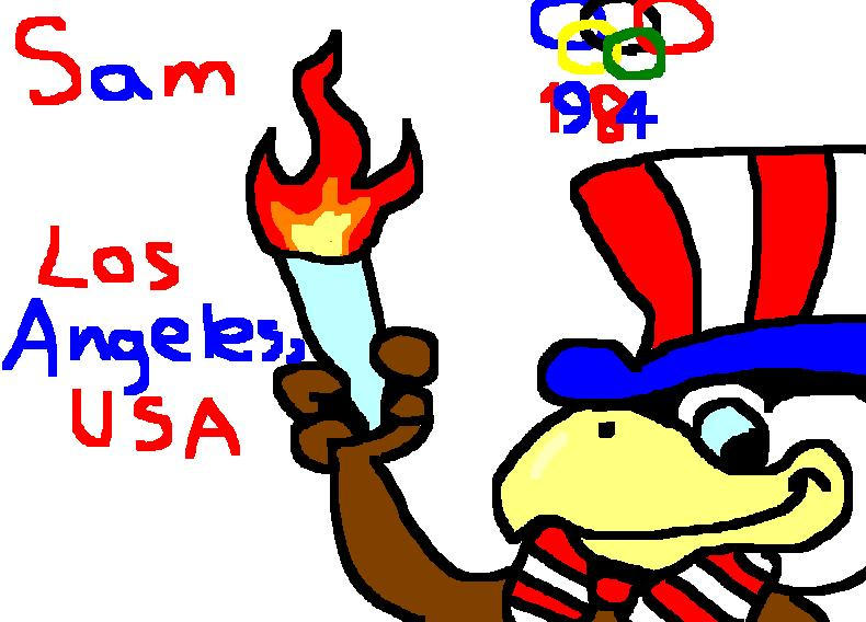 Sam, 1984 Olympic Mascot by NelvanaDzian on DeviantArt