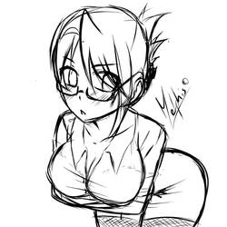 Little sketch of ecchi girl ~ (1)