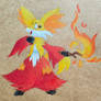 Delphox pencil work