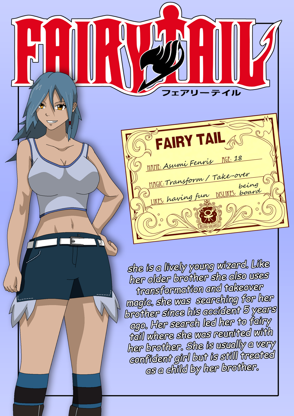 Fairy_Tail_OC_Asumi_Fenris by Matt33oc on DeviantArt
