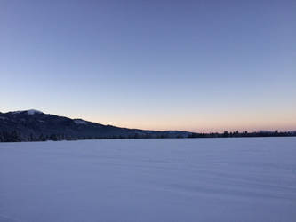 Snowshoeing at Sunset 2