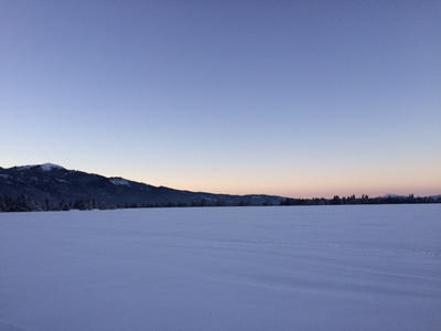 Snowshoeing at Sunset 2