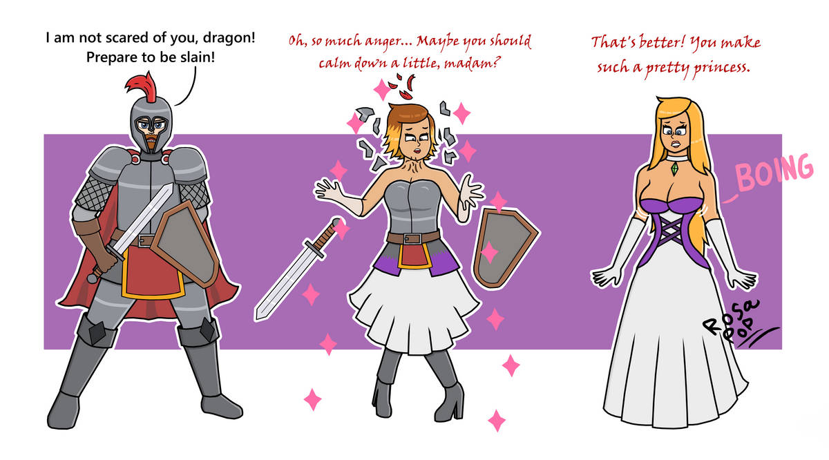 A Knight In Distress TG By RosaPop On DeviantArt a-knight-in-distress-tg-by-rosapop-on-deviantart