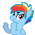 Clapping Pony Icon - Rainbow Blitz by TravisPony