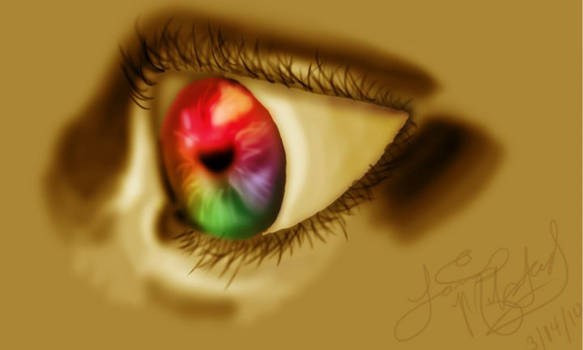 Realistic Rainbow eye