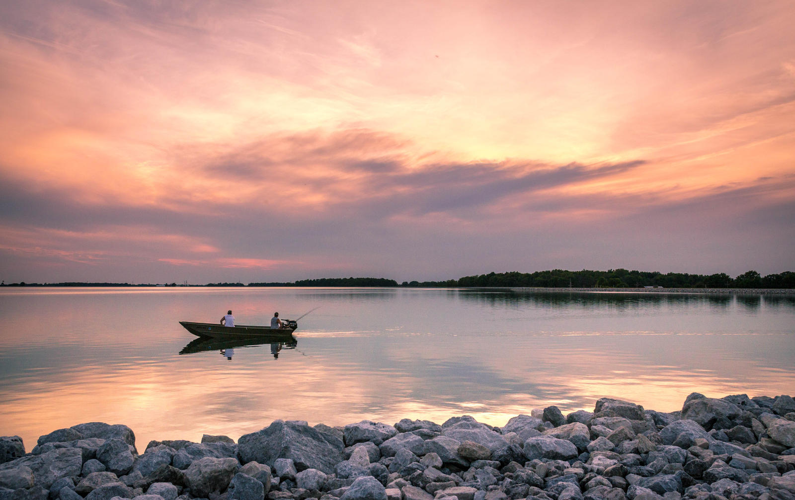 Sunset by the Lake