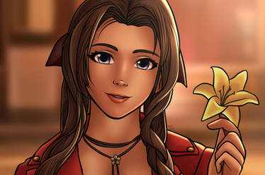 Final Fantasy 7 Remake Aerith's Gift Fan Art