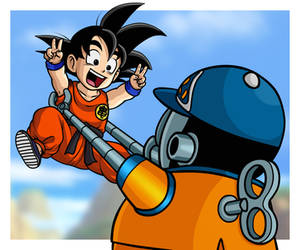 Dragon Ball: Tori-Bot and His Son -R.I.P. Toriyama