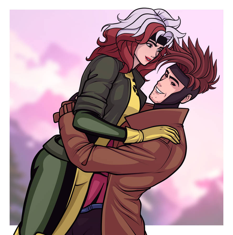 X-Men 97: Rogue and Gambit are in love Fan Art by KimKaiDrawings on ...