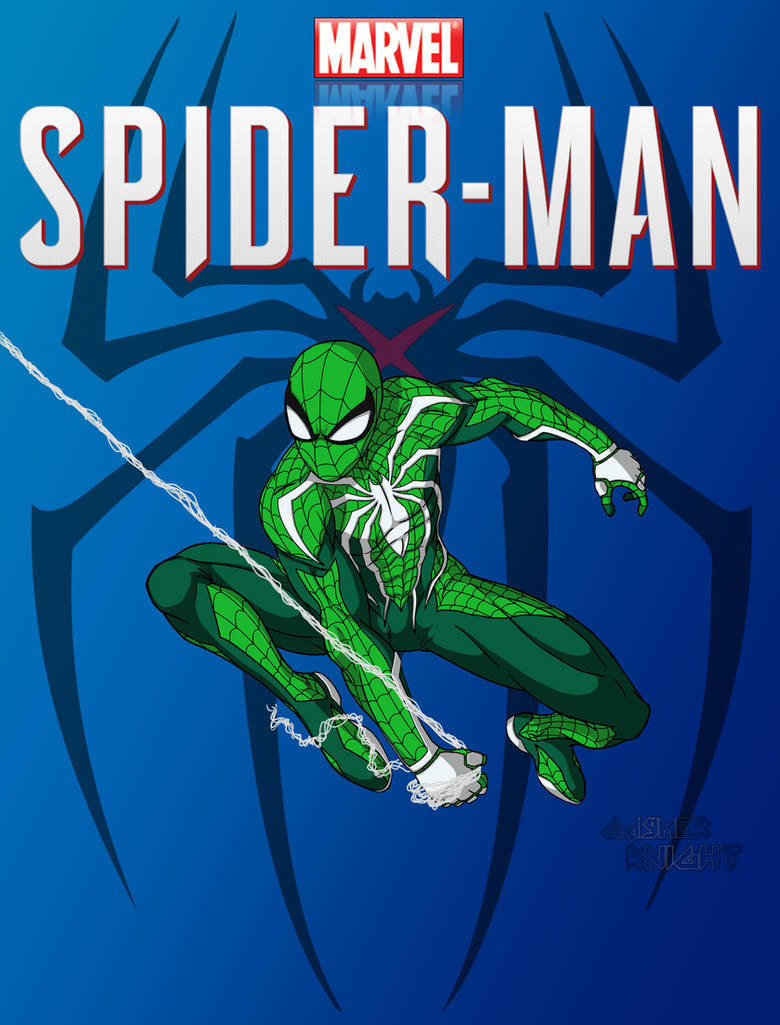 Green Spider-Man (Commissioned) by WarWaltz713 on DeviantArt